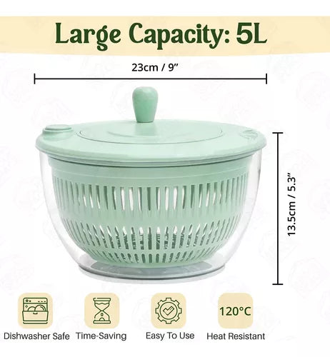 Lavadora De Verduras Picador Escurridor Tabla Cuchillas