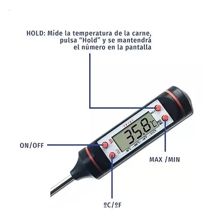 Termómetro De Cocina Medición De Temperatura De Alimentos