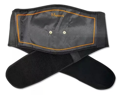 Cinturón Moldeador Inteligente Ems Fitness Monlové Ma-859 Color Negro
