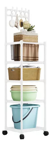 Estante Rack 5 Niveles Multifuncional P/ Cocina Baño