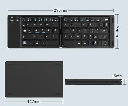 Mini Teclado Inalámbrico Plegable Portátil Mk-1007