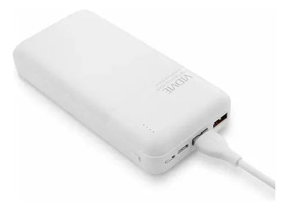 Cargador Portátil Power Bank Batería Externa 20000mah Vidvie Color Blanco