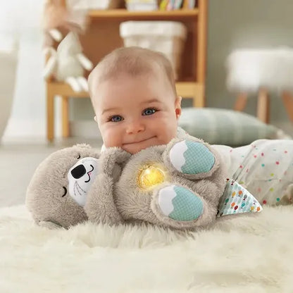 Nutria Bebé Peluche Juguete Calmante Con Sonido Y Luz