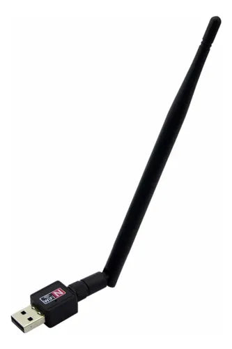 Antena Adaptador Wifi Genérica 802.11n Negra 150mb