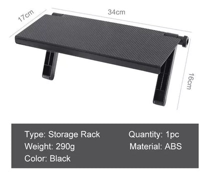 Estante Superior Para Pantallas Tv O Pc Ajustable Repisa Color Negro