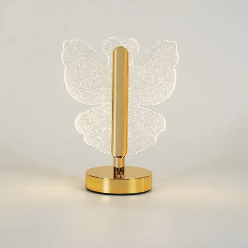 Lámpara De Mesa Decorativa Usb Acrílico En Forma De Mariposa