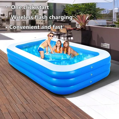 Piscina Inflable Niños Family Pool Rectangular 1,80*1,25mts