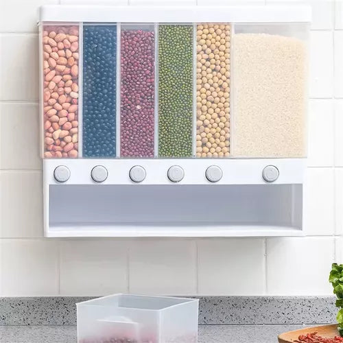 Contenedor De Almacenamiento De Cereales 6 En 1 Dispensador