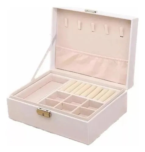Joyero Organizador De Joyas Caja Con Divisiones Tipo Maleta