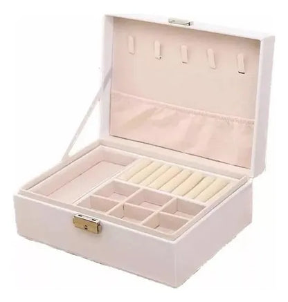 Joyero Organizador De Joyas Caja Con Divisiones Tipo Maleta