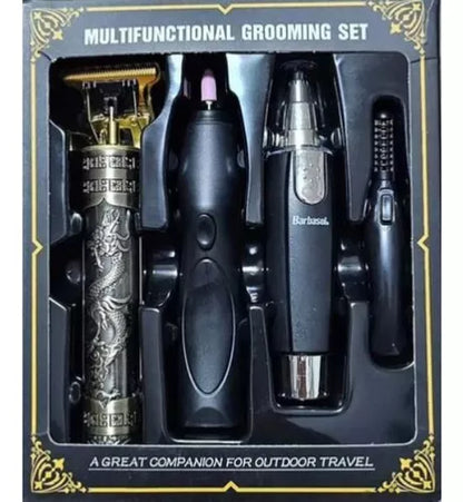 Set Máquina De Afeitar Multifuncional Barba Orejas Nariz
