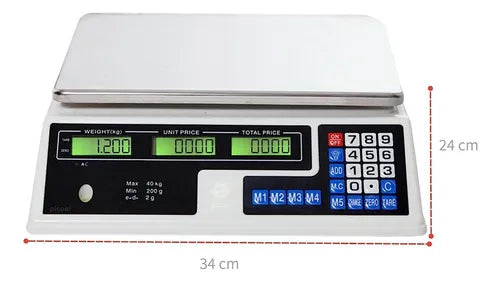 Balanza Digital Pesa Electrónica Con Bandeja 30kg