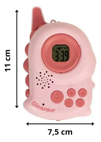 Walkie Talkie Niños Dinosaurio Kids Intercom 2 Colores