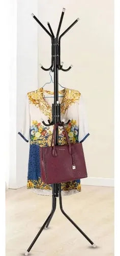 Perchero De Pie Colgador De Ropa Y Accesorios Metálico