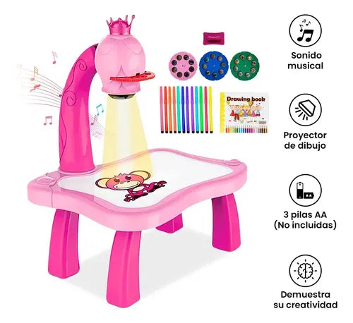 Mesa Proyector Para Dibujar Y Pintar Infantil Didáctico