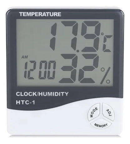 Medidor Humedad Termo Hidrómetro Reloj Digital