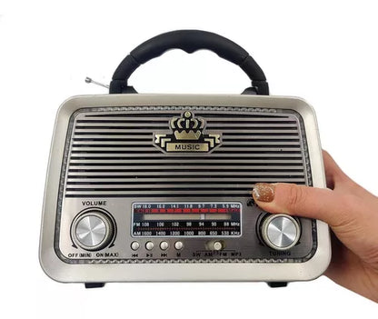 Radio Portátil Recargable Am Fm Sw Usb Tf Mp3 Irm-09027