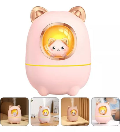 Mini Humidificador Ultrasónico Capsula Espacial Gatito 200ml