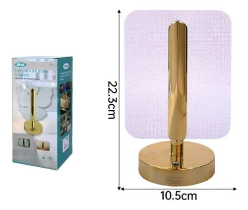 Lámpara De Mesa Decorativa Lujosa Usb Acrílico