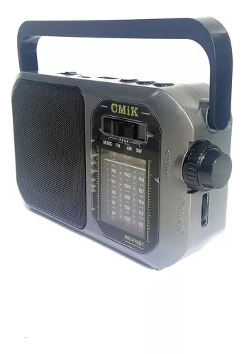 Radio Portátil Am Fm Ws Recargable Usb Mp3 Linterna Mk-410bt