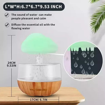 Humidificador Difusor Lluvia Cayendo De La Nube Aromaterapia