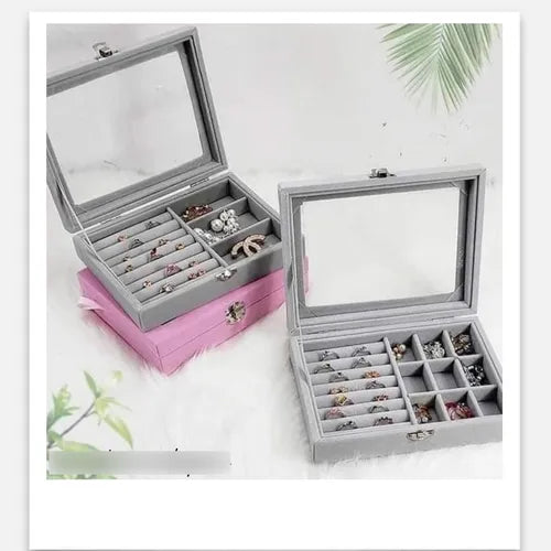 Joyero Caja Exhibición Estuche Organizador De Joyas Ld-1016