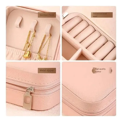 Joyero Portátil Mini Caja Organizadora De Anillos Collares