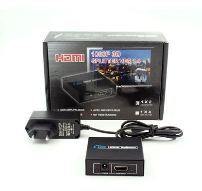 Splitter Switch Hdmi 1.4 1080p Activo Amplificador 2 Salidas