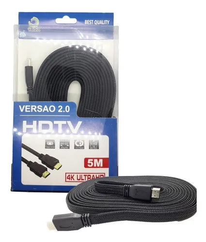 Entrada HDMI de 5 metros para TV, audio y vídeo, 4K Ultra HD
