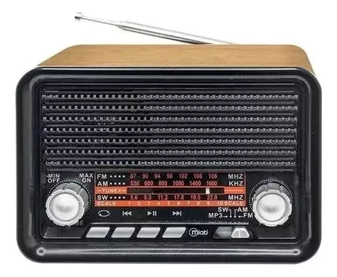 Mini Radio Retro Portátil Recargable Am/fm/ws Bluetooth Usb