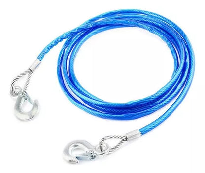 Cable Guaya De Remolque Eslinga Amarre + Guantes 3000kg