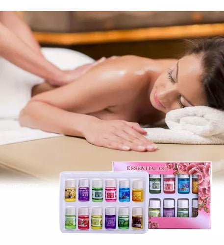 Pack 12 Esencias De Aceites Aromáticos Aroma Humidificadores