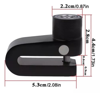Candado Alarma Freno De Disco Para Motocicleta Bicicleta