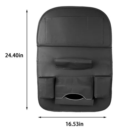 Organizador De Asiento De Respaldo Auto Bolsa Para Respaldo Color Negro