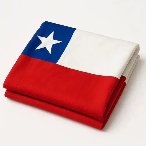 Bandera Chilena 60x90 Lisa Fechas Patrias