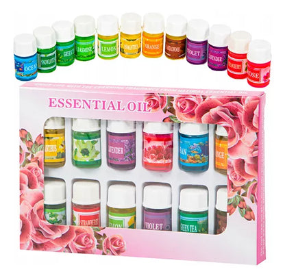 Pack 12 Esencias De Aceites Aromáticos Aroma Humidificadores