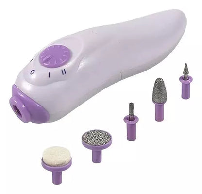 Kit De Lámpara Uv Led Y Mini Torno De Manicure Beauty 2 En 1 Color Blanco