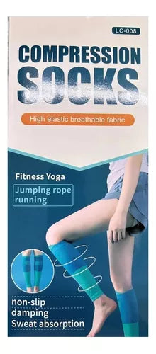 Calcetines De Compresión Deportivos Para Mujer 1 Par