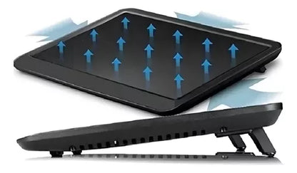 Ventilador Alzador De Notebook Usb Fan Coolers N191 Color Negro LED Azul