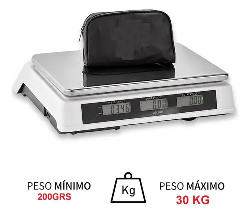 Balanza Digital Pesa Electrónica Con Bandeja 30kg