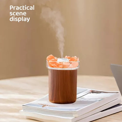 Humidificador Roca Salina Del Himalaya Salt Rock Aromaterapi Color Marrón oscuro