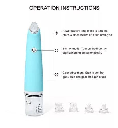 Vacuum Facial Limpiador De Piel Removedor De Puntos Negros