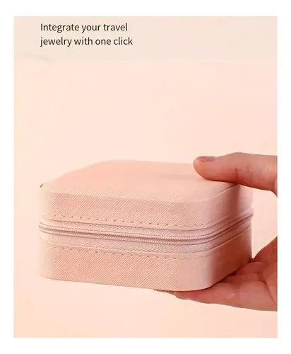Joyero Portátil Mini Caja Organizadora De Anillos Collares