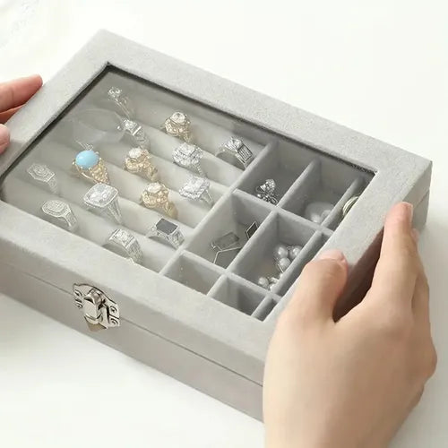 Joyero Caja Exhibición Estuche Organizador De Joyas Ld-1016