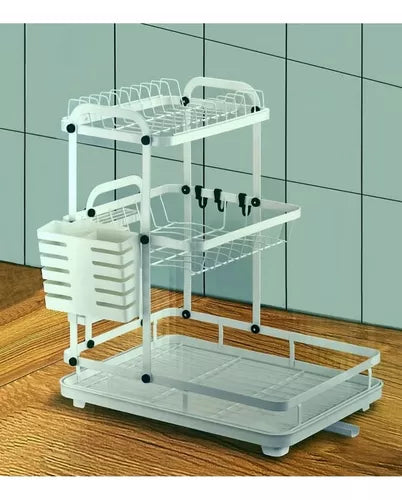Escurridor De Platos Secador Con Bandeja 3 Niveles