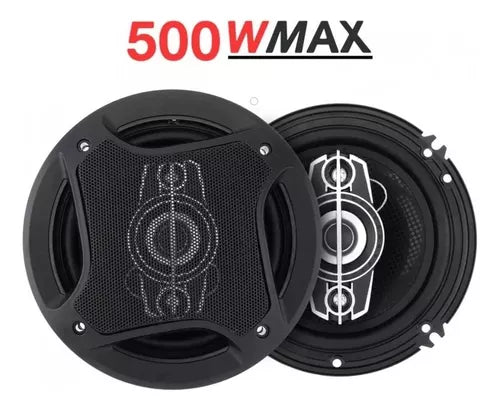 Parlante Auto Pcinener Ts-1672 500w 16 Cm Audio Color Negro