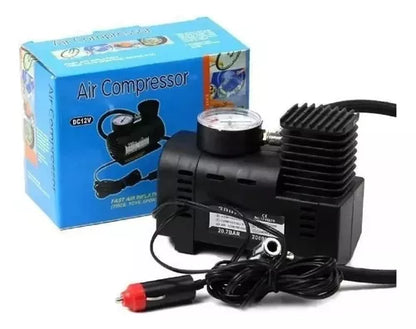 Compresor De Aire Mini Inflador 12v Portátil 250psi