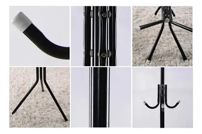 Perchero De Pie Colgador De Ropa Y Accesorios Metálico