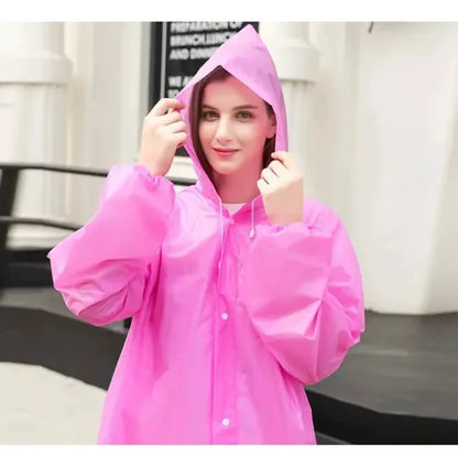 Poncho Impermeable Con Capucha Lluvia Viento Unisex