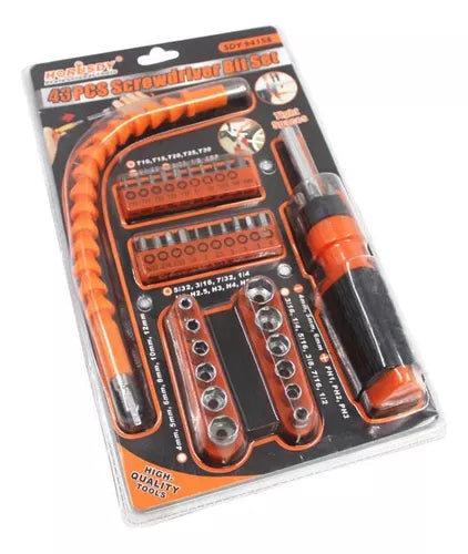 Set De Puntas De Destornillador Herramienta Flexible